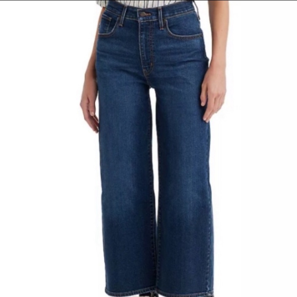 Sale! NEW Levis High Rise Wide Leg Dark Wash